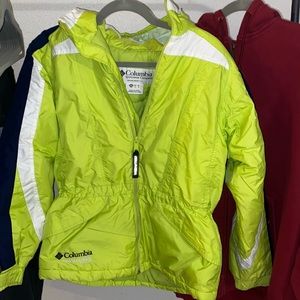 Bright Green Columbia Kids Jacket